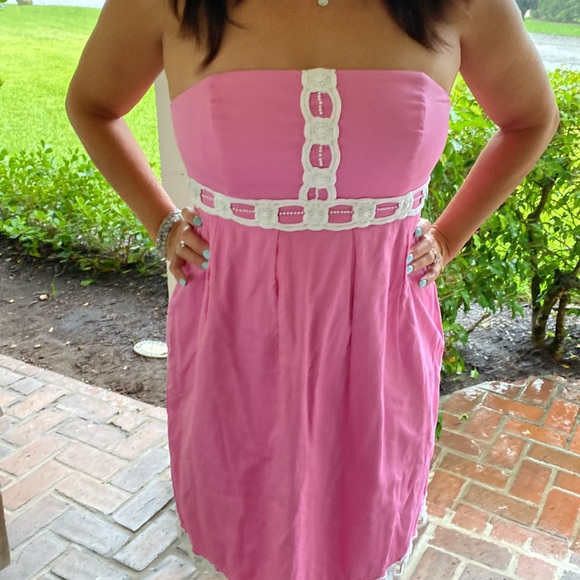 Lilly Pulitzer Betsy beaded embroidered Dress-Size 10 - Picture 6 of 7